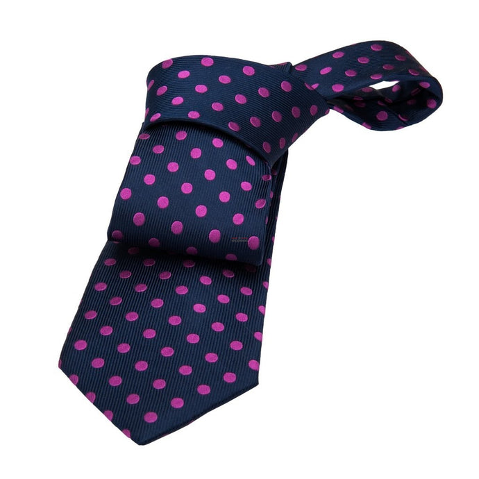 Huntington Polka Dot - Navy / Pink