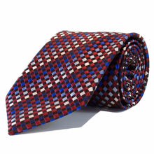 Blue Stripes Red Squares