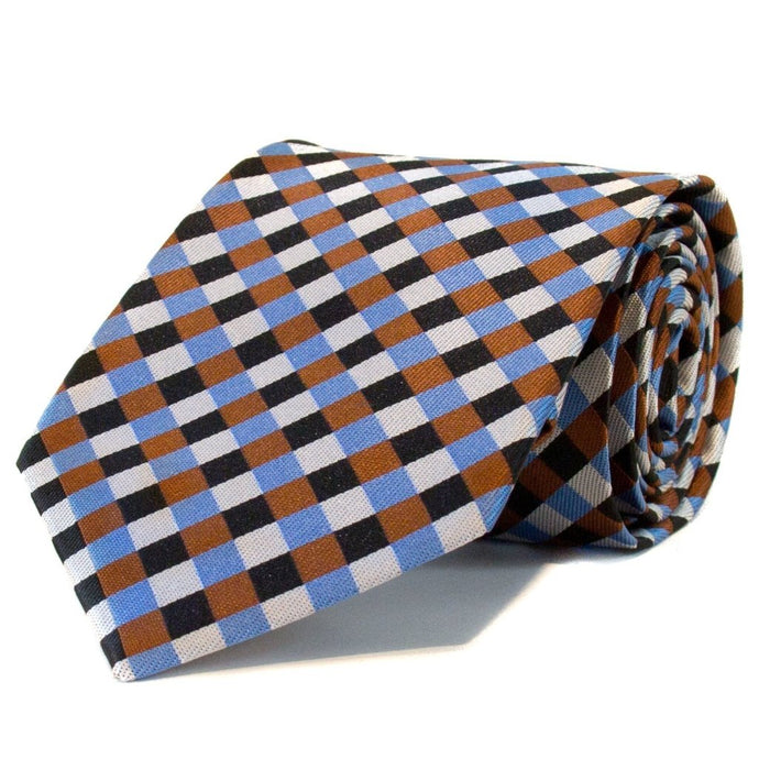 Blue Black & Brown Geometric