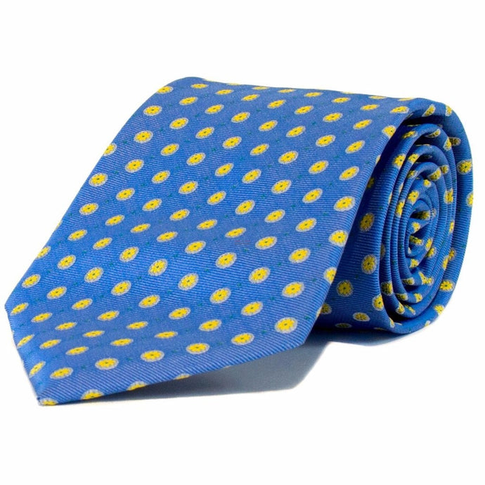 Baby Blue with Yellow Flowers