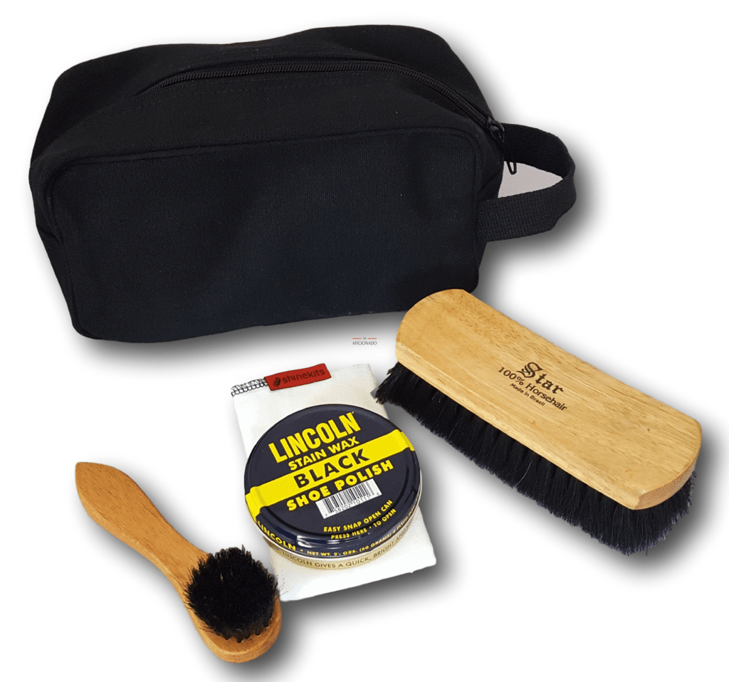 Black canvas shoe polish shop